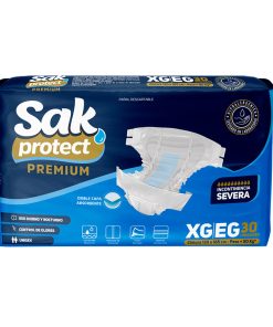Pañal SAK Protect Premium talle XG (funda 4 paq. x30 un.)