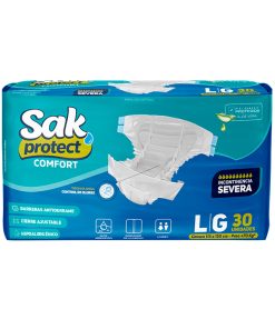 Pañal SAK Protect Confort talle G (funda 4 paq. x30 un.)