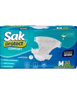 Pañal SAK Protect Confort talle M (funda 4 paq. x30 un.)