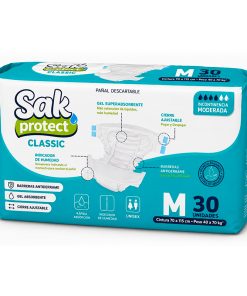 Pañal SAK Protect Classic talle M (funda 4 paq. x30 un.)