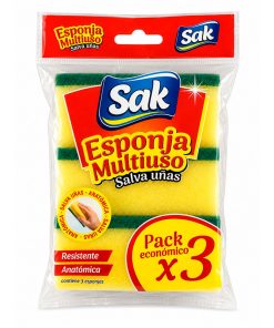 Esponja de Cocina SAK Salva Uñas (paquete x3 un.)