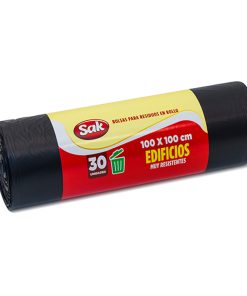 Bolsas res. (RESISTENTE) rollo 100x100 x30 un.(caja x10 rollos)
