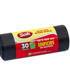 Bolsas res. (RESISTENTE) rollo 70x100 x30 un.(caja x20 roll)