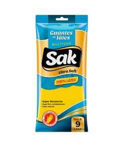 Guante Dom. SAK Ultra Soft dos colores Talle L/9 xPAR (disp x12)