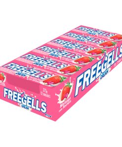 Pastillas Freegells Frutilla y Menta con Crema x12