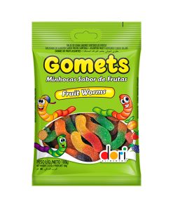 Gomets Gusanos Minhocas Frutas Dori 100 g